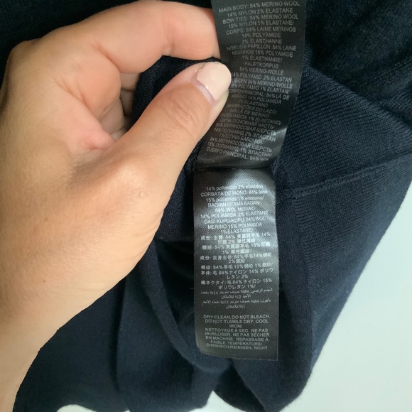 Tory Burch Blue and White Sheath Mini Dress Crew Neck Short Sleeve - Picture 10 of 10